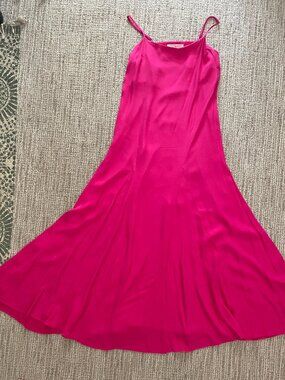 LOFT Maxi Dress Hot Pink, size 6